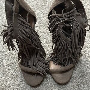 Fringe Suede Women's Sandals